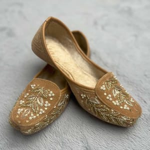 Zari & Beads Embroidered Jutti – Handmade Ethnic Footwear