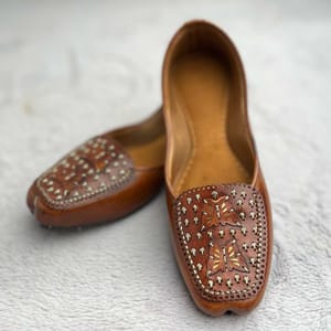 Brown Casual Rajasthani Juti Mojari Jutti
